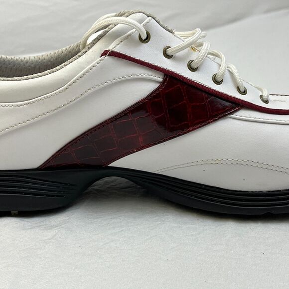 Callaway White and Burgundy Athletic Shoes - Picture 9 of 13